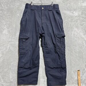 5.11 Tactical Cargo Pants Men's 32x32 Heavy‎ Duty Workwear Utility Black Dark